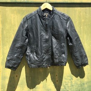 *Madewell Wearmaster* Black Moto Leather Jacket~
